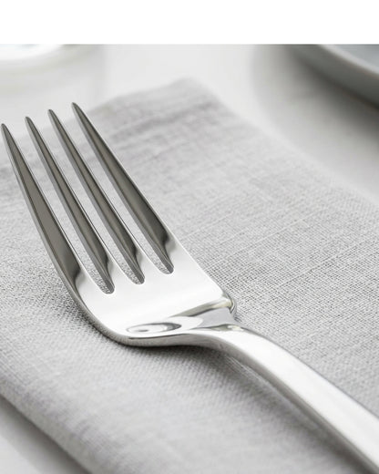 Hvby 18/10 Stainless Steel Dinner Forks 20.5 cm Mirror Set of 6 - Detail view