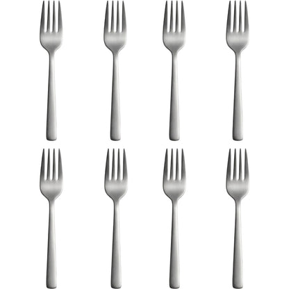 Hvby Stainless Steel Dessert Forks 16.5 cm Satin Set of 8 - Product view