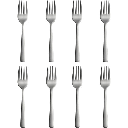 Hvby Stainless Steel Dessert Forks 16.5 cm Satin Set of 8 - Product view