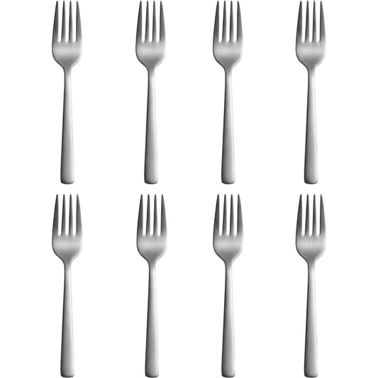Hvby Stainless Steel Dessert Forks 16.5 cm Satin Set of 8 - Product view