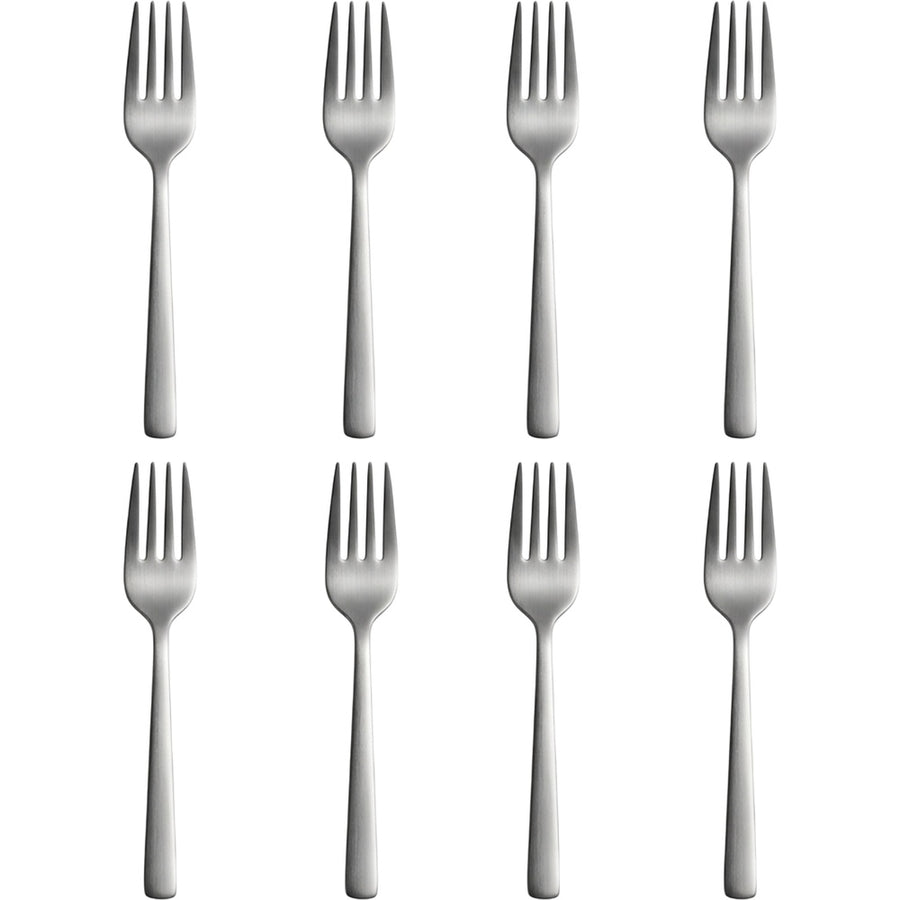 Hvby Stainless Steel Dessert Forks 16.5 cm Satin Set of 8